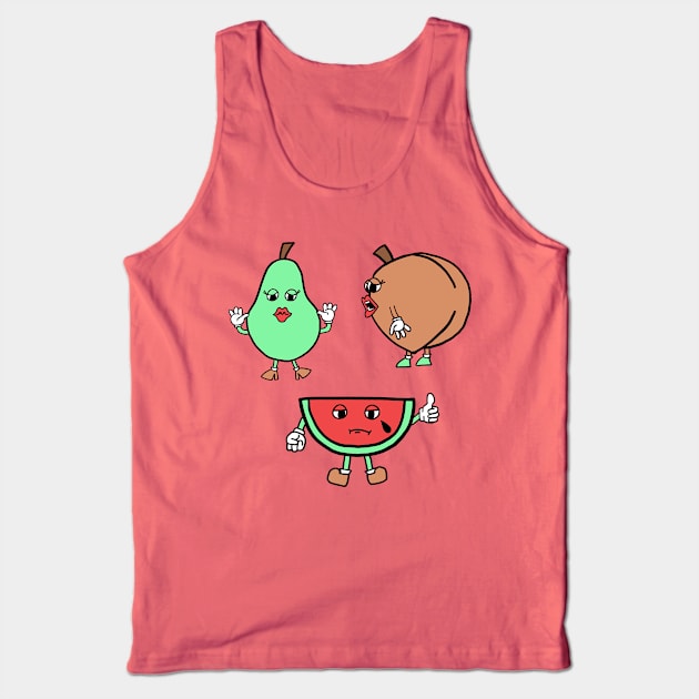 Cartoon Fruit Tank Top by Lil-Bit-Batty